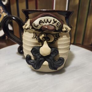 Tiegland Bradford Art Pottery Studio Lawer Face Mug